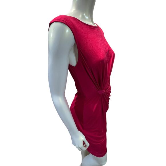 Red Sleeveless Fitted Max Studio Dress Size Medium - Picture 4 of 12